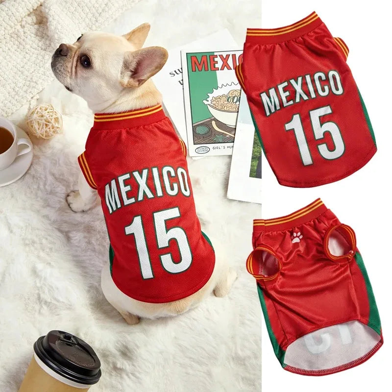 Dog & Cat Football Jersey Vest