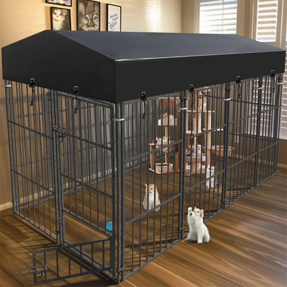 Large Pet Cage with Roof Cover