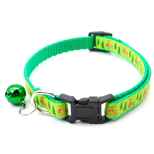 Christmas Themed Pet Collar with Bell for Australian cats