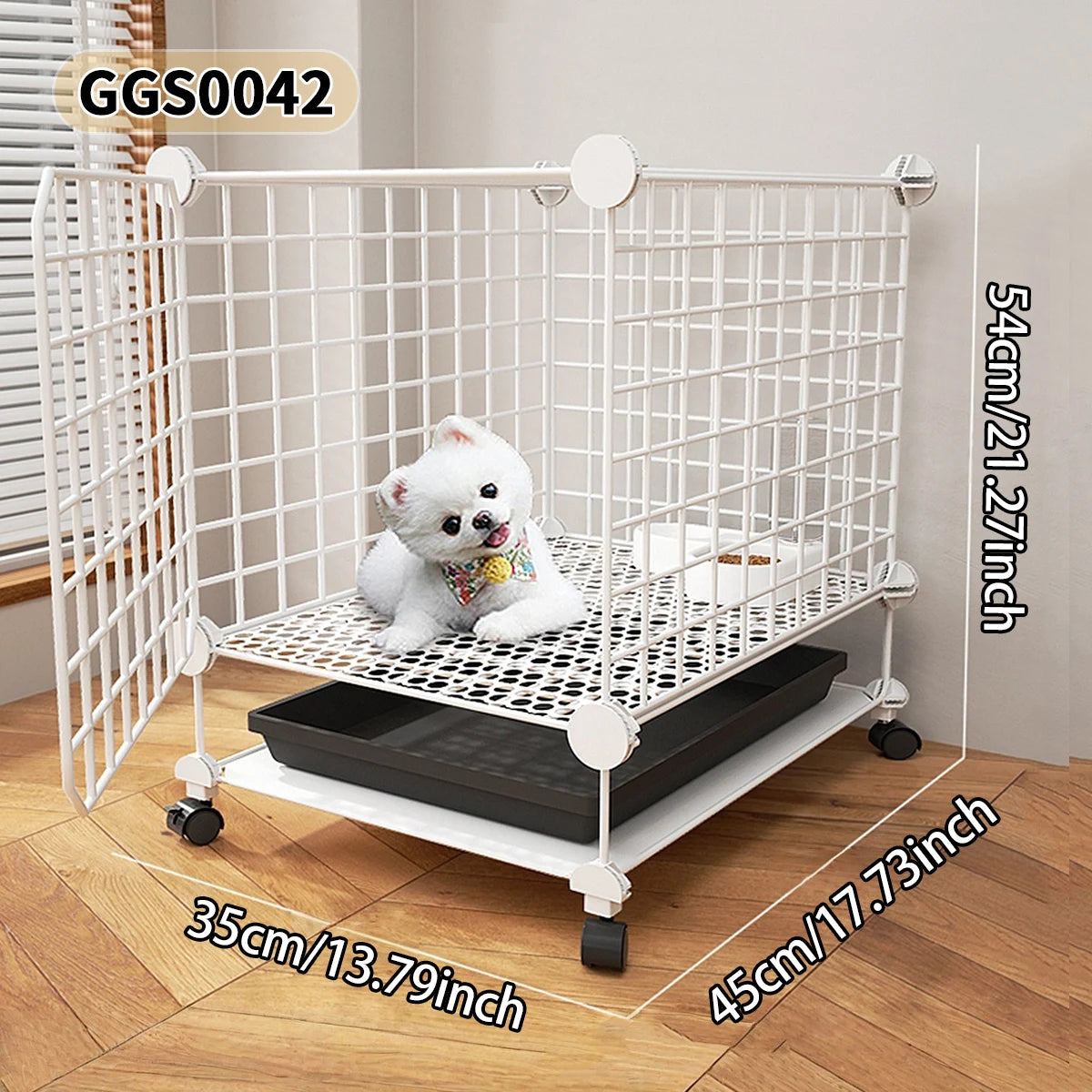 Indoor Pet Cage with Toilet for Small Pets
