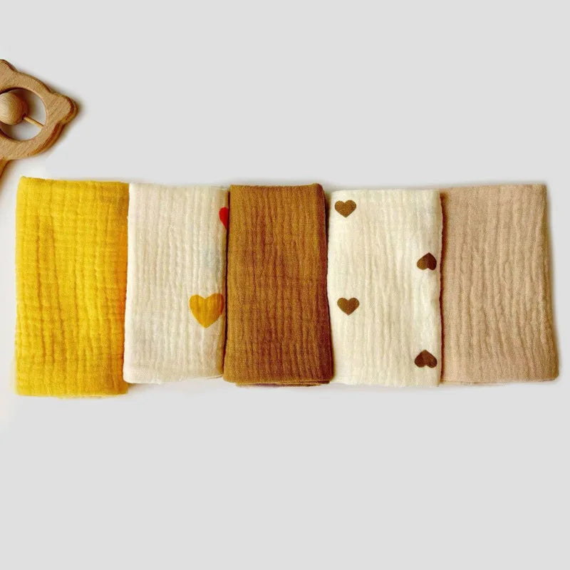 The Soft Cotton Face Bath Handkerchief Towel Set from a second angle