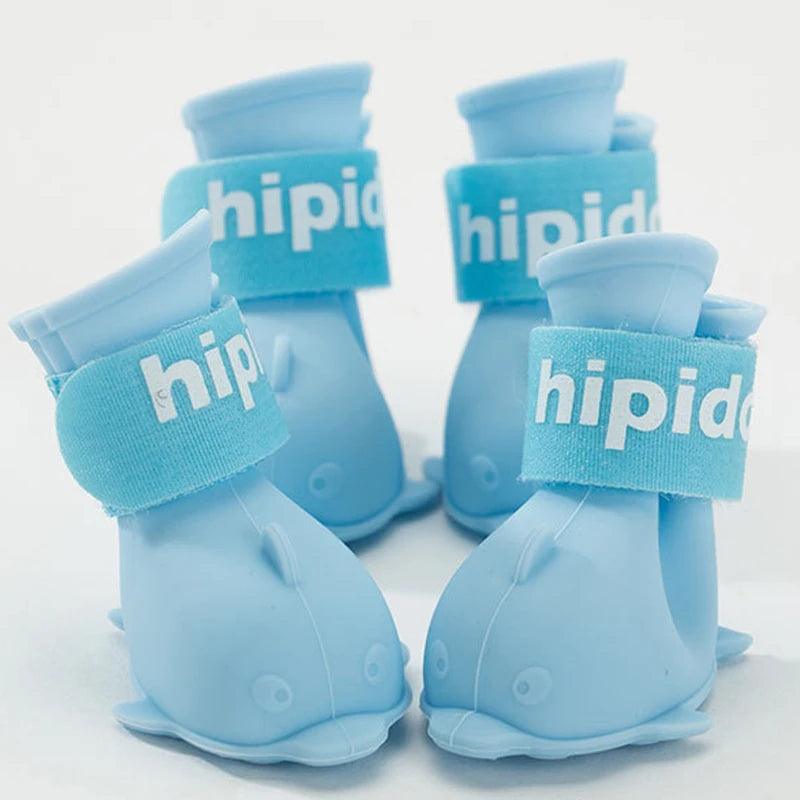 Waterproof Pastel Dog Rainshoes Silicone