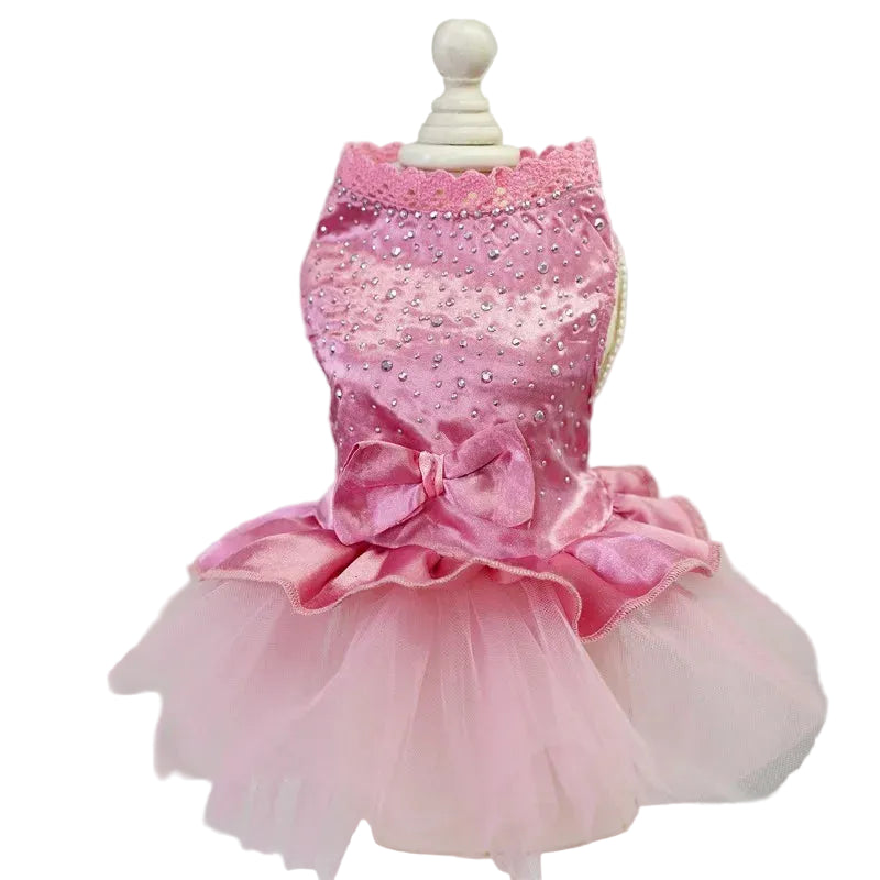 Pet Dress Apparel Lace Skirt