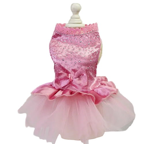 Pet Dress Apparel Lace Skirt