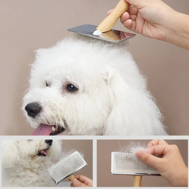 Solid Dog Wooden Comb