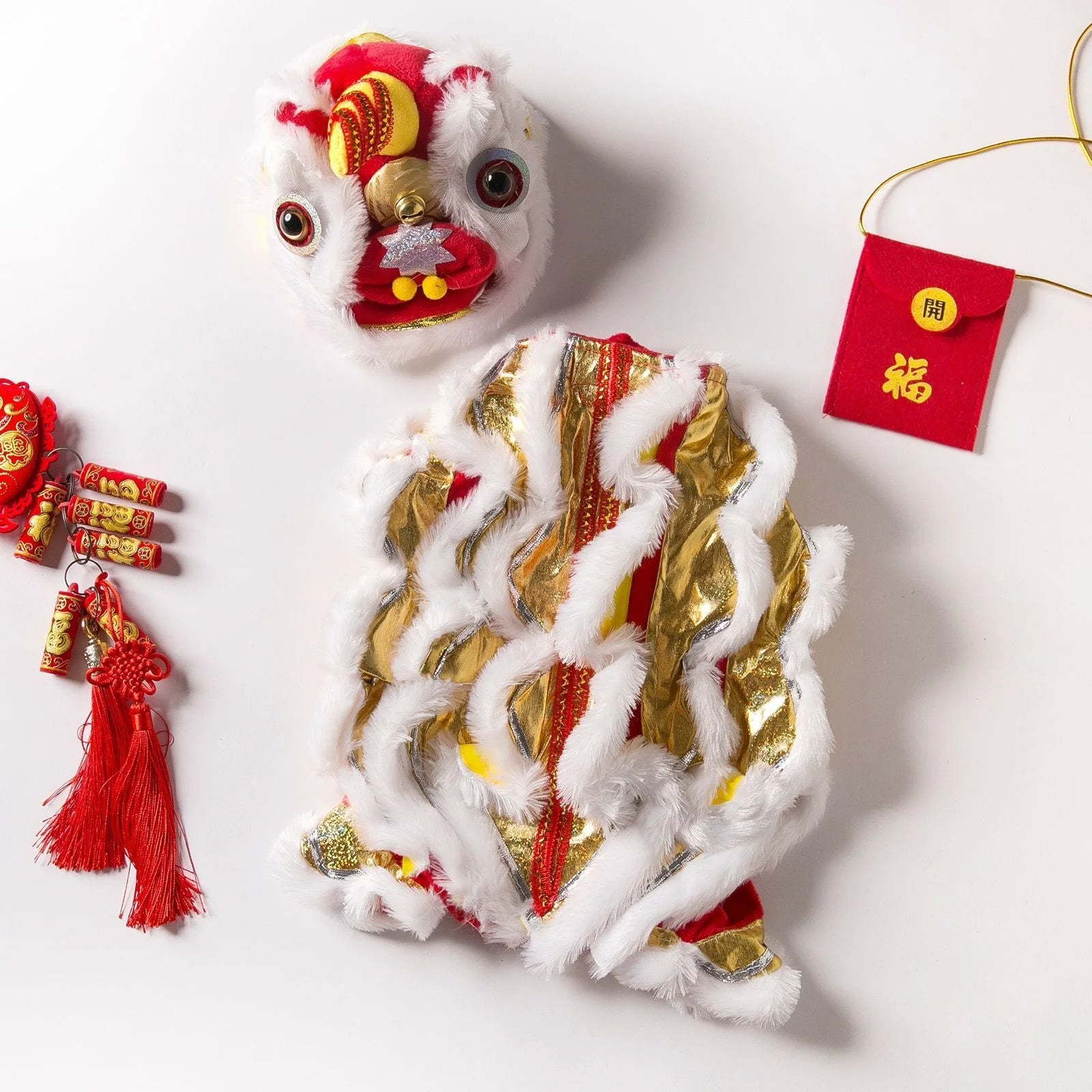 Spring Festival Lion Dance Custome for Pets