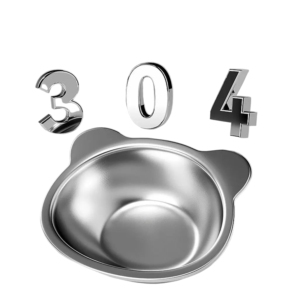 Raised Stainless Steel Cat Food Bowl