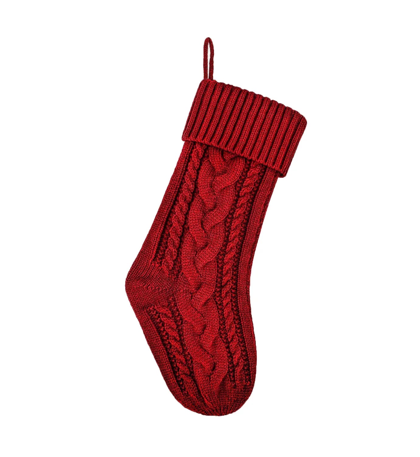 Classic Knitted Christmas Stocking