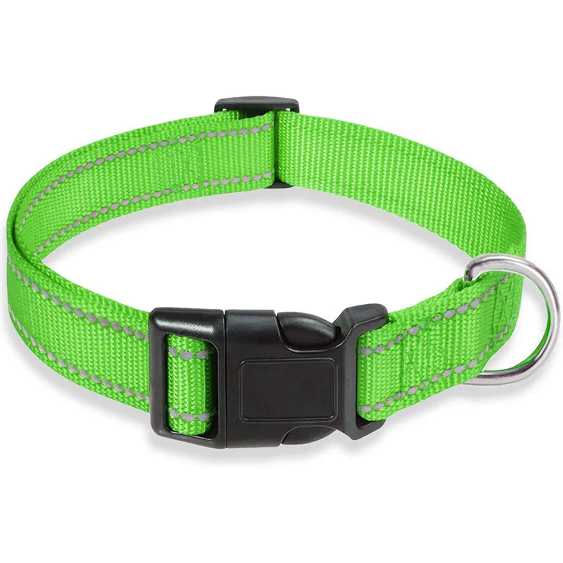 Dog Collar Strap With Adjustable Safety Nylon