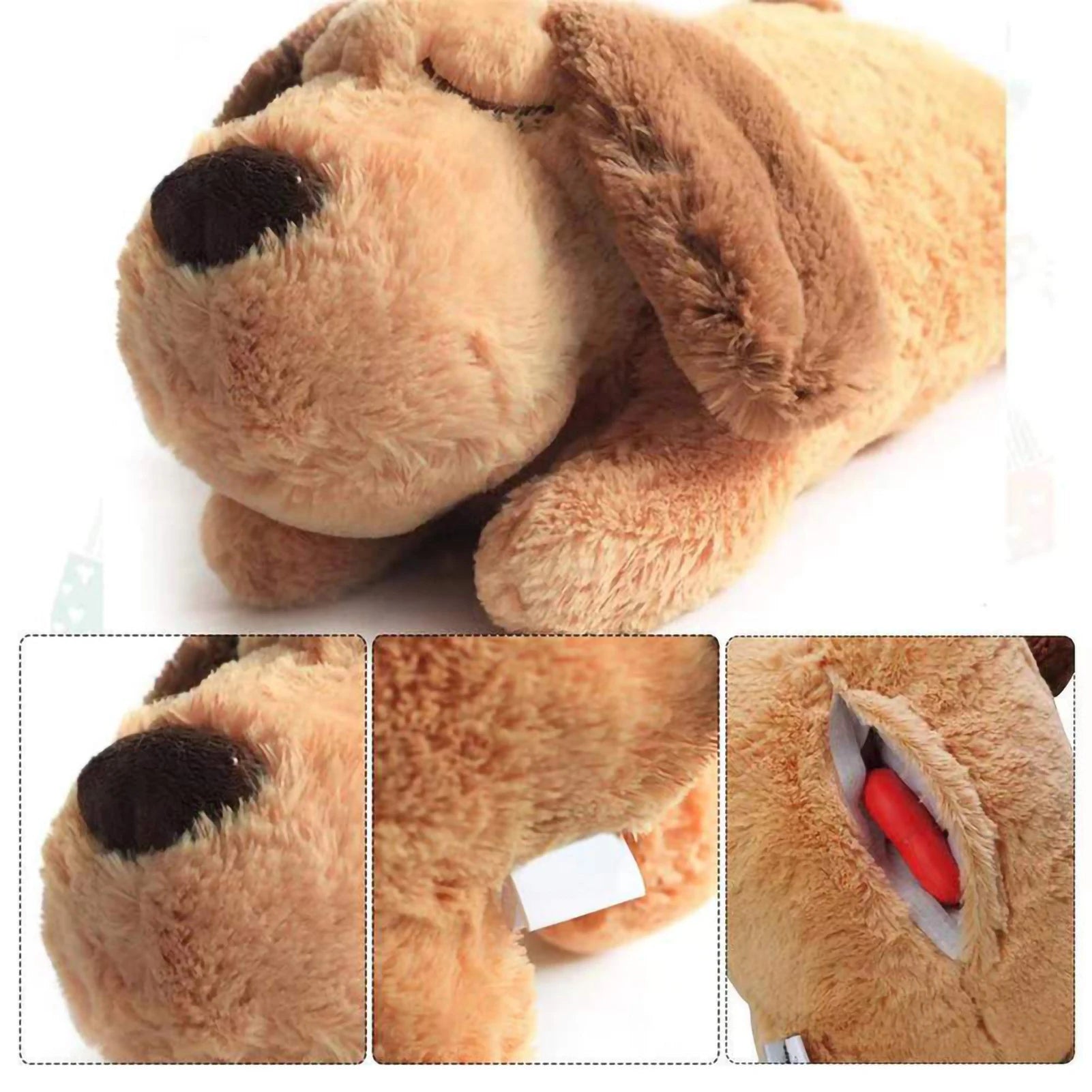 Heart Beat Comforter Plush Dog