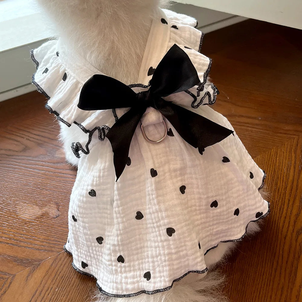 Cotton Fabric Pet Dress for Spring and Summer