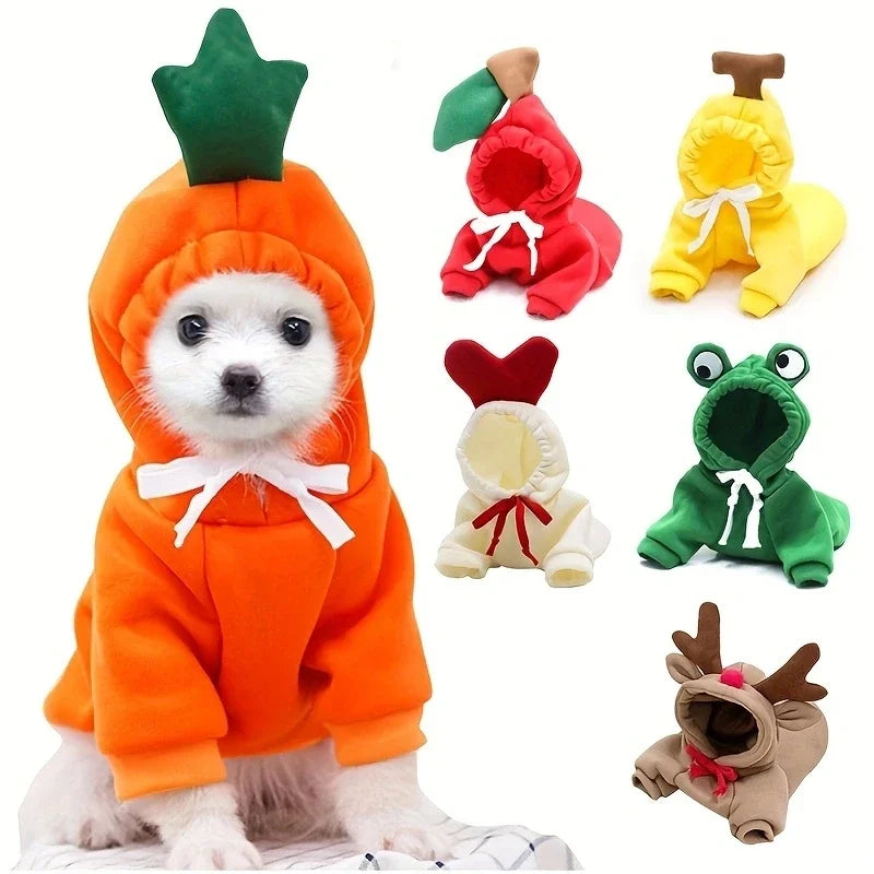 Fruit Fleece Hoodie for Small Dogs and Cats