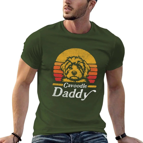 Vintage 'Cavoodle Daddy' T-Shirt for Australian pets