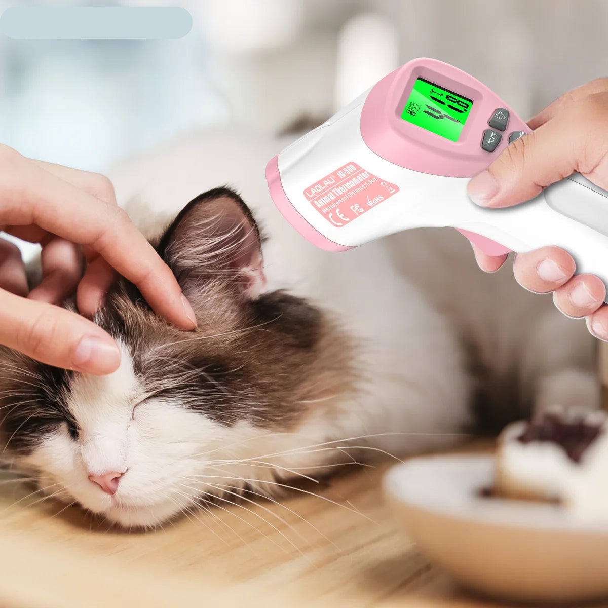 Infrared Pet Thermometer with Backlit LCD
