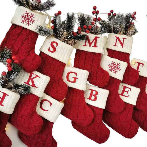 Knitted Snowflake Christmas Stocking, part of the RPBA Shop range for pets
