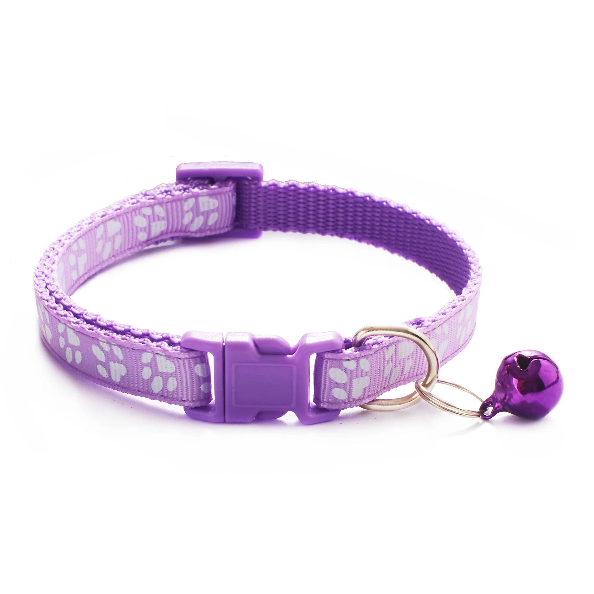 Colourful Cartoon Cat Collar with Bell