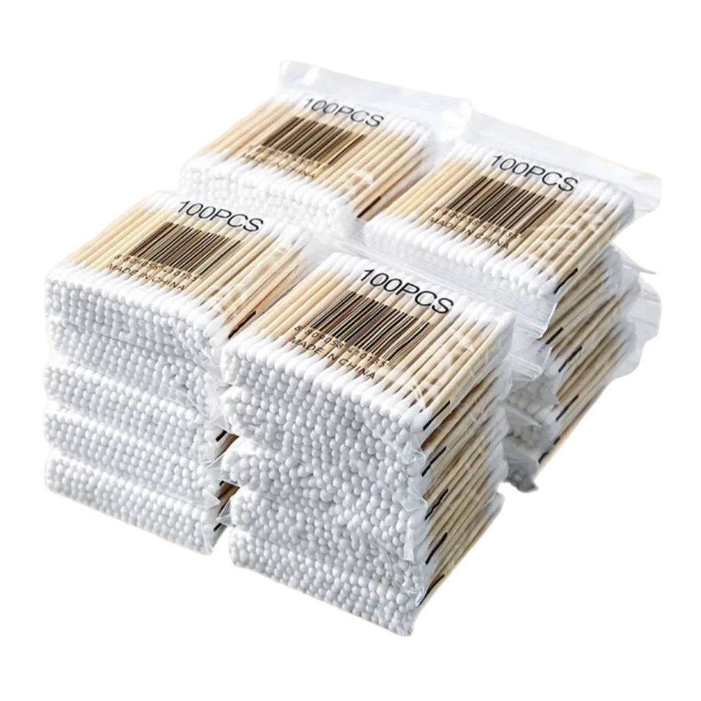 Wood Stick Cotton Double Head Swabs