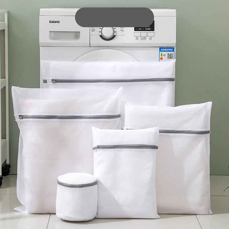 Thickened Mesh Polyester Laundry Bag Set