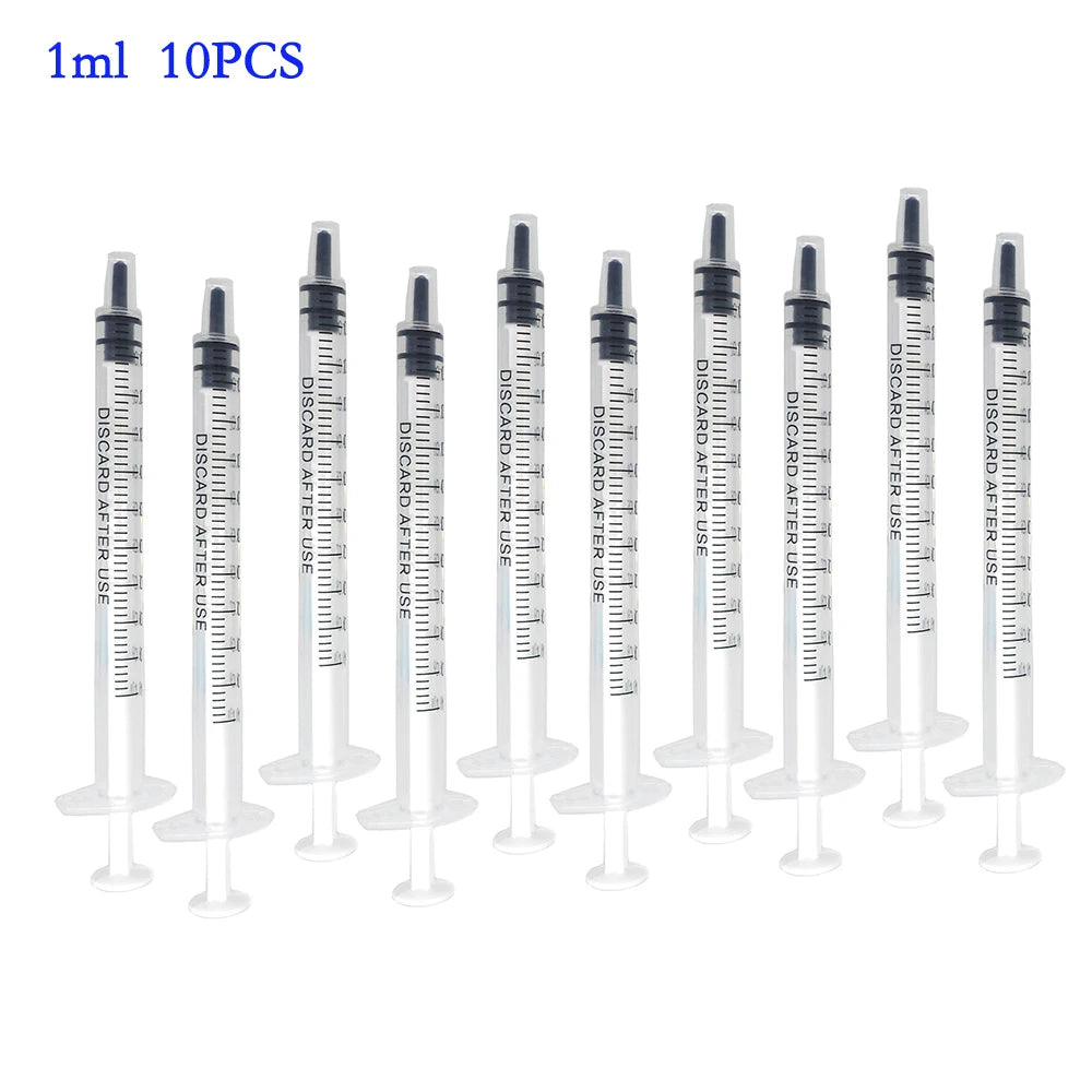 10pcs Plastic Syringe Set (1ml-10ml)