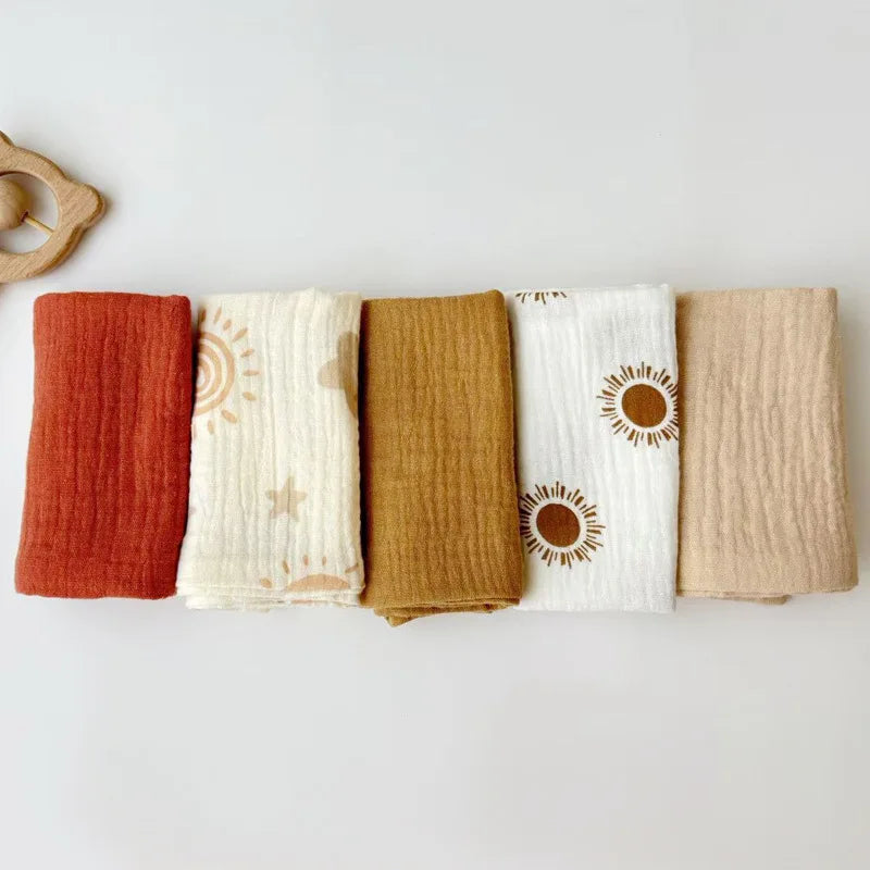 Soft Cotton Face Bath Handkerchief Towel Set shown from a different side