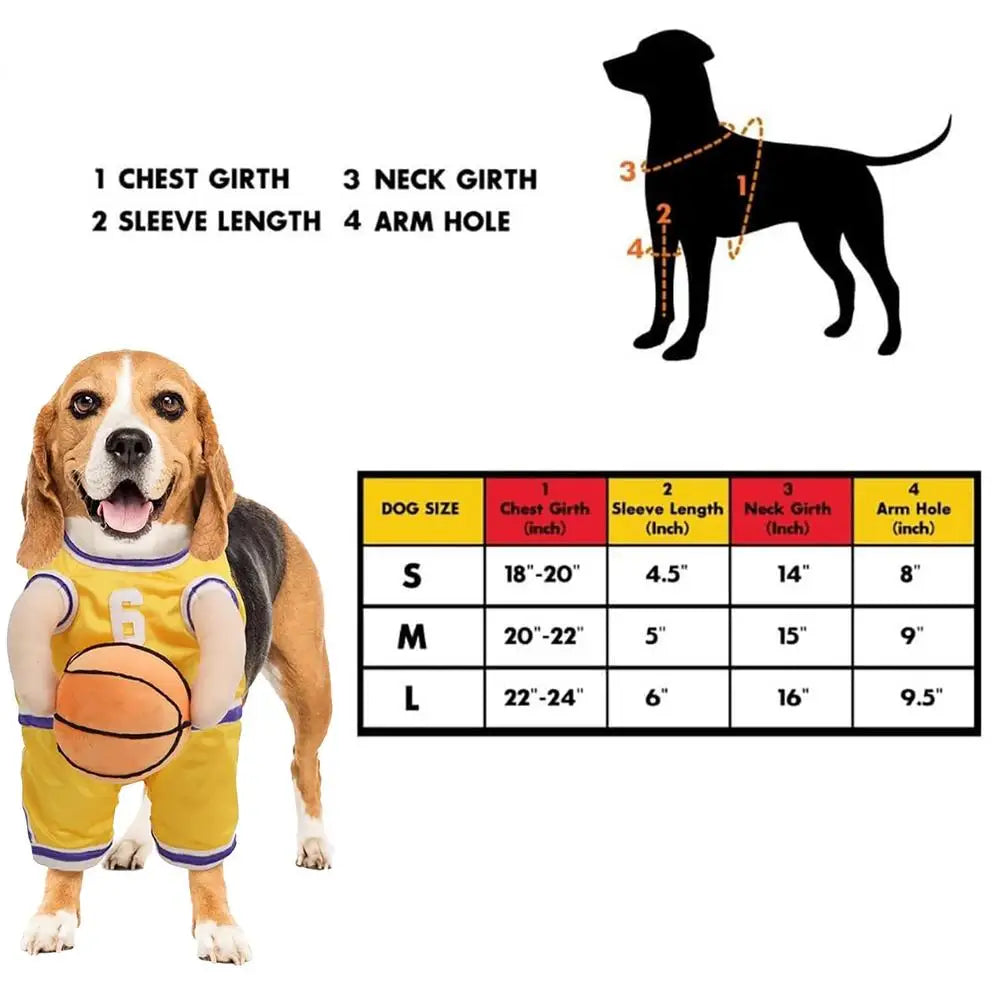 Basketball Playing Dog Inspired Costume