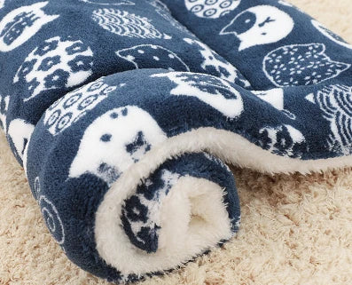 Washable Soft Fleece Pet Bed Blanket