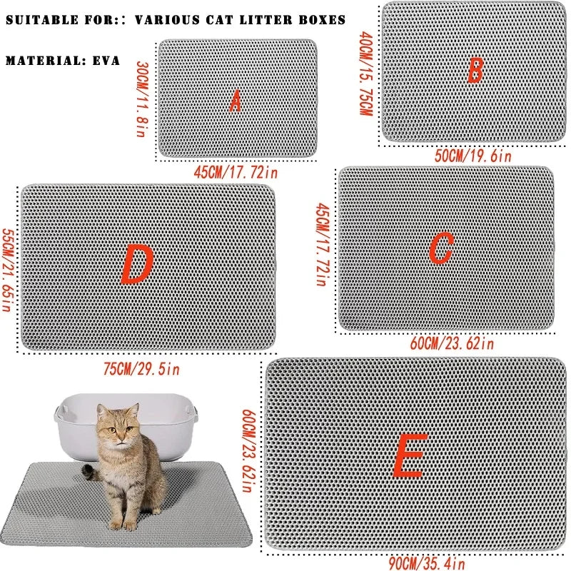 Waterproof Double-Layer Cat Litter Mat