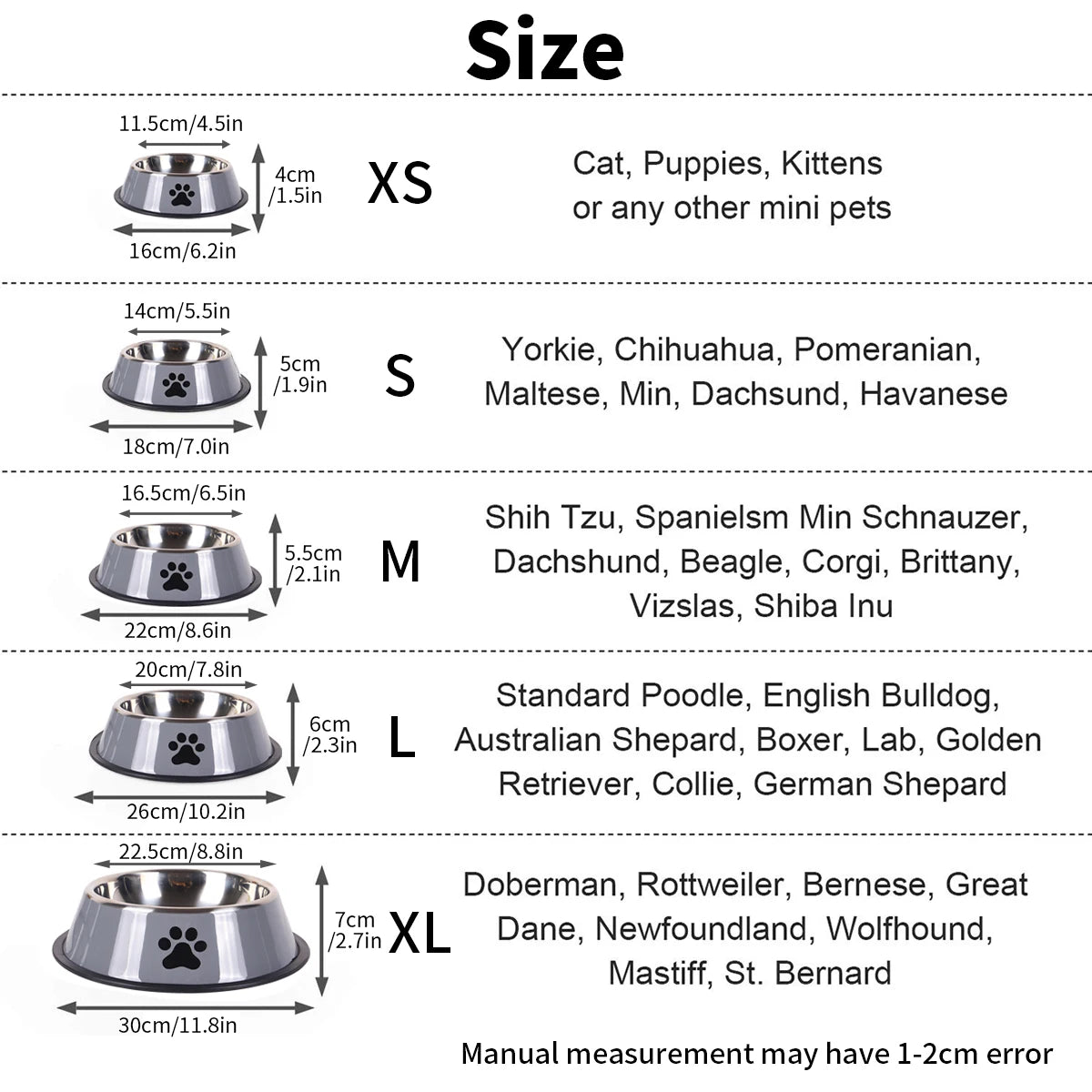 Stainless Steel Cat and Dog Bowl