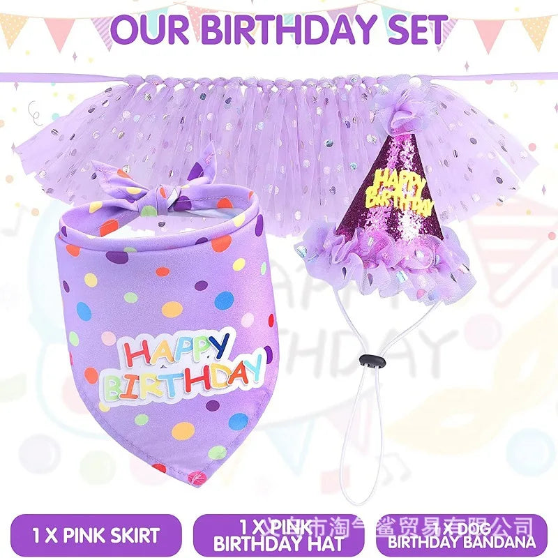 Girl Dog Birthday Set - Celebrate in Style!