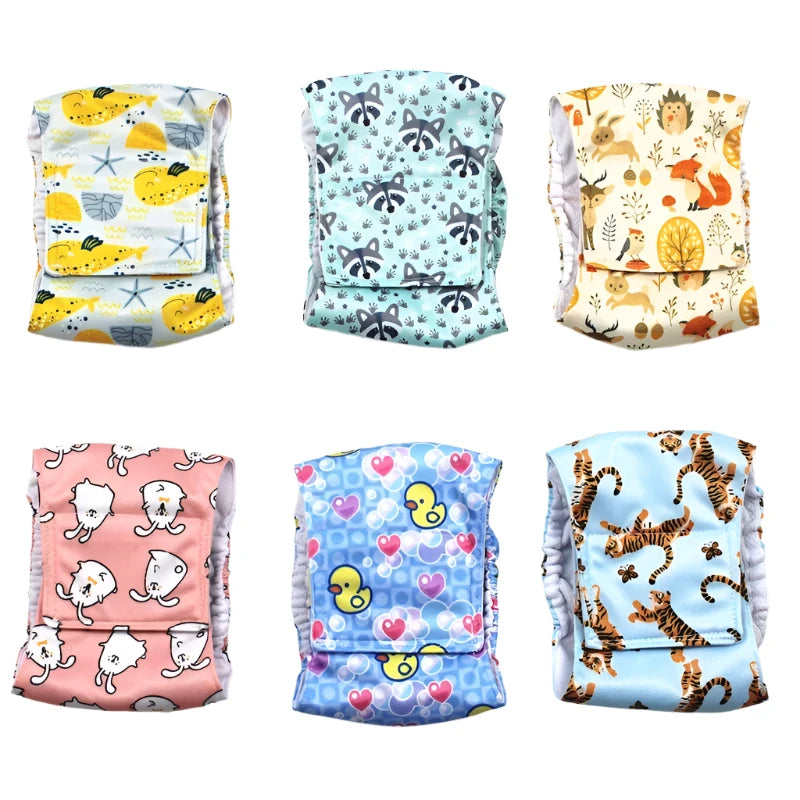 Washable and Reusable Dog Cotton Diapers