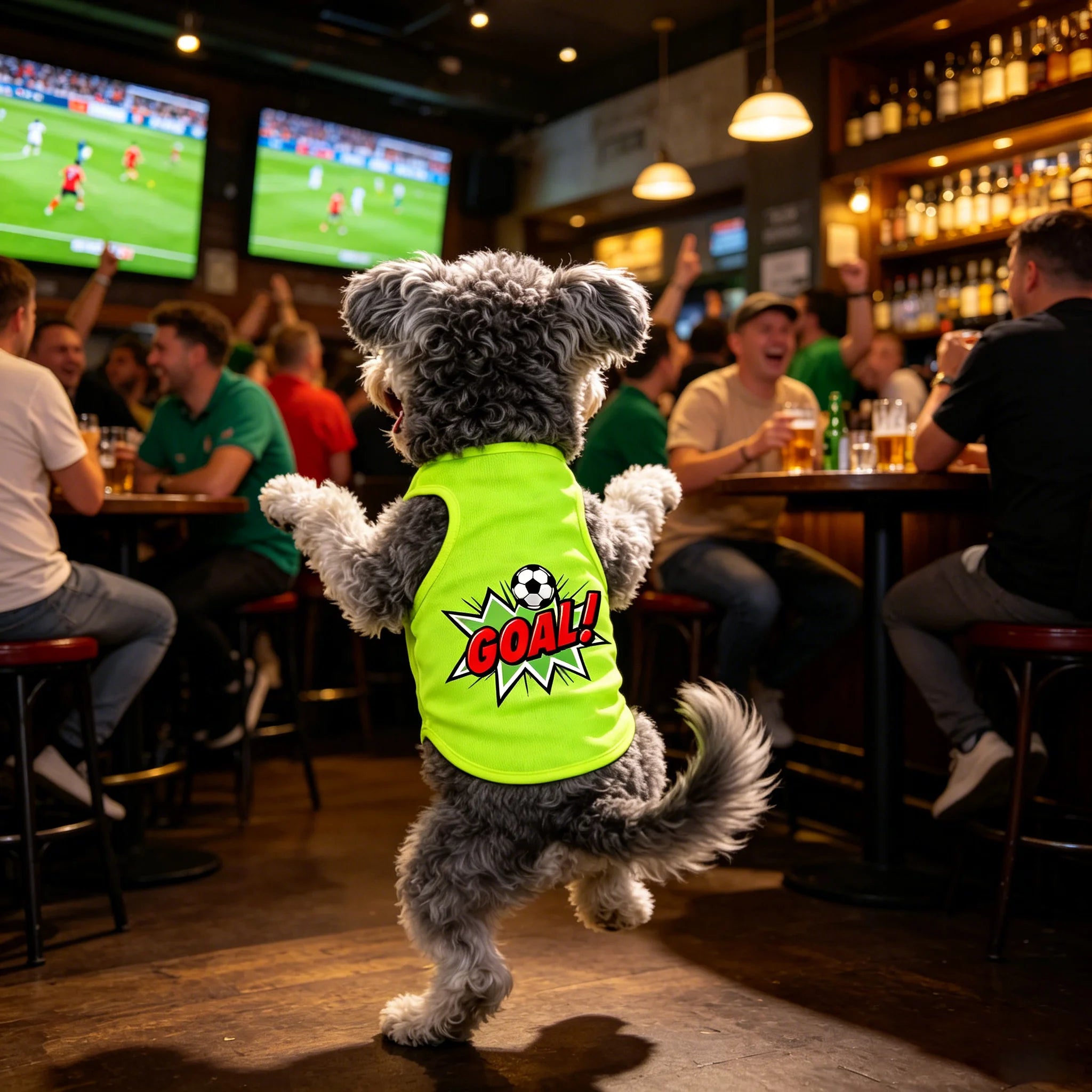 Printed Dog World Cup Shirt
