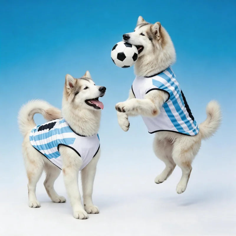 Quick Dry Mesh Pet Soccer Jersey