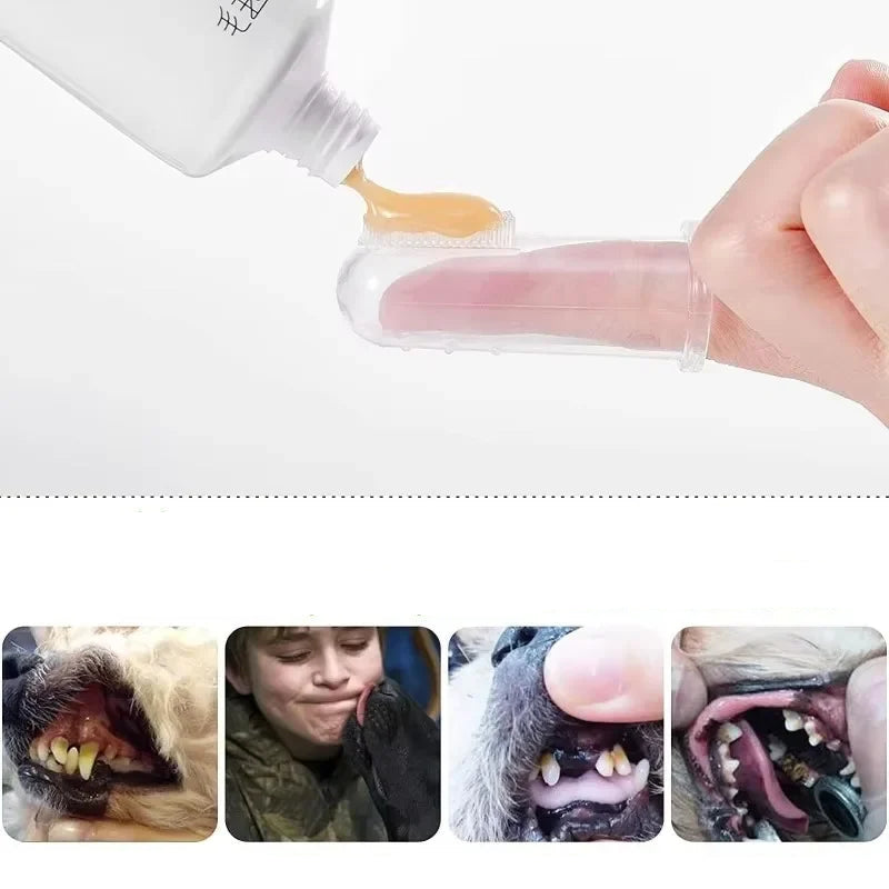 Soft Silicone Pet Finger Toothbrush