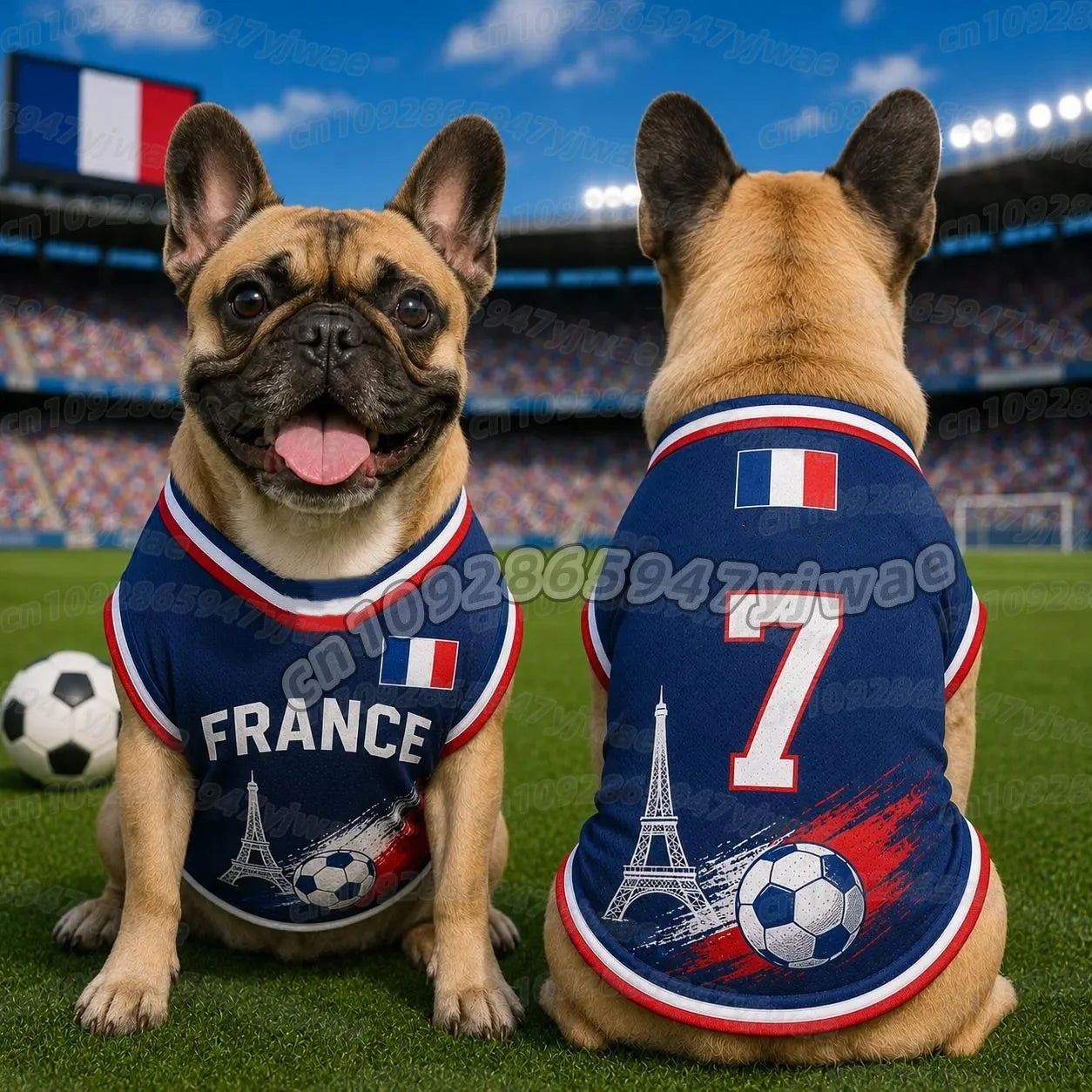 France Soccer Pet T-Shirt Vest