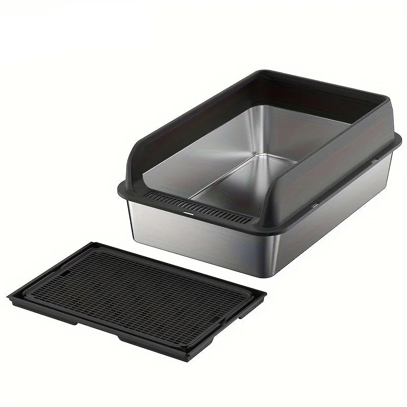 Leak Proof Stainless Steel Cat Box