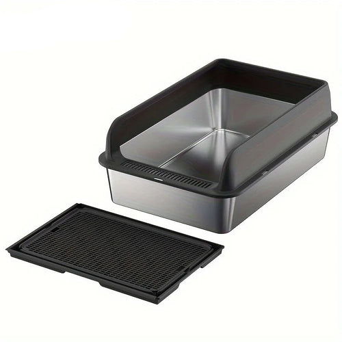 Leak Proof Stainless Steel Cat Box