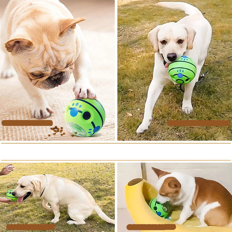 Pet Giggle Ball with Food Dispensing Treat