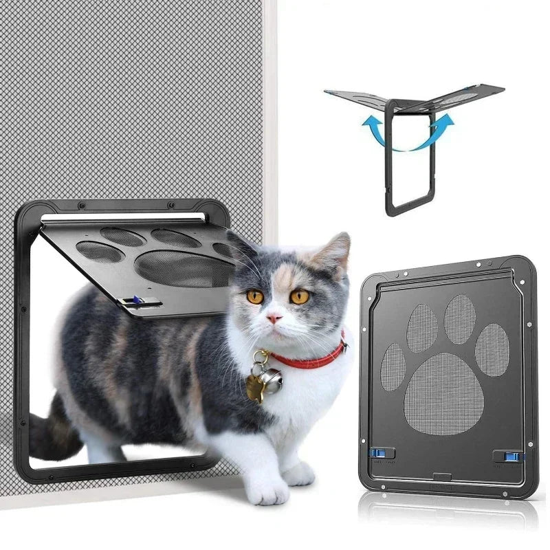 Lockable Magnetic Pet Door for Dogs and Cats
