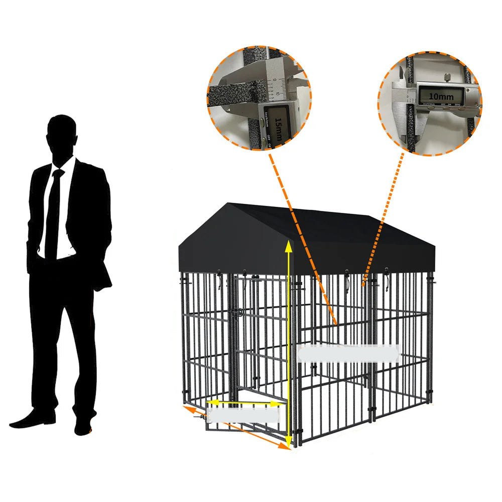 Large Pet Cage with Roof Cover