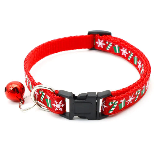 Christmas Themed Pet Collar with Bell for Australian cats