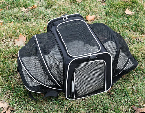 Pet Bag Mesh Carrier with Expansion for pets