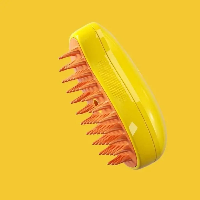 Pet Steam Brush 3 in 1 in yellow