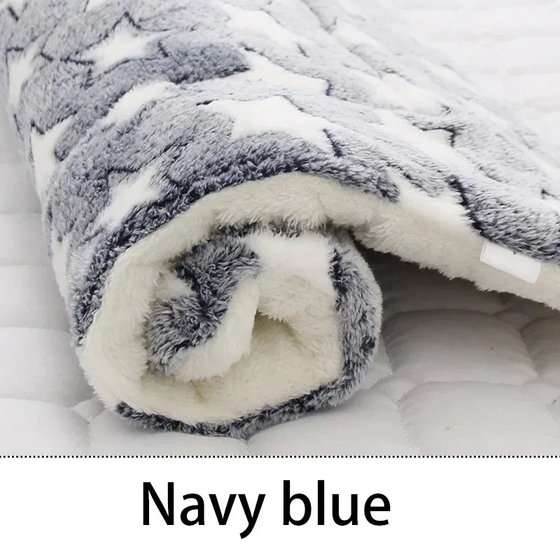 Washable Soft Fleece Pet Bed Blanket