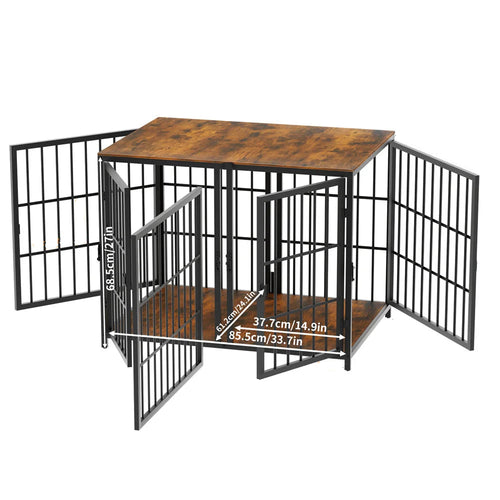 Heavy Duty Dog Crate with Divider and Four Doors for Australian dogs