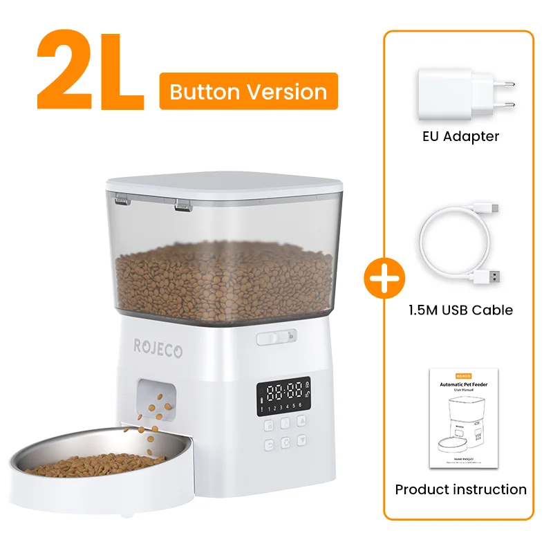 Smart Pet Feeder with Button Control