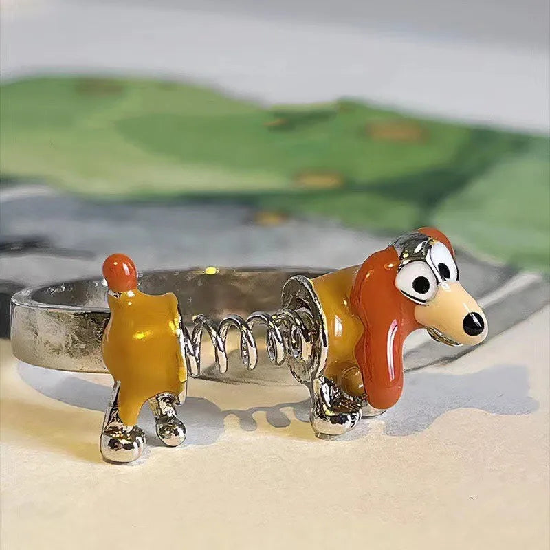 Cute Sausage Dog Dachshund Ring - A Unique Fashion Statement