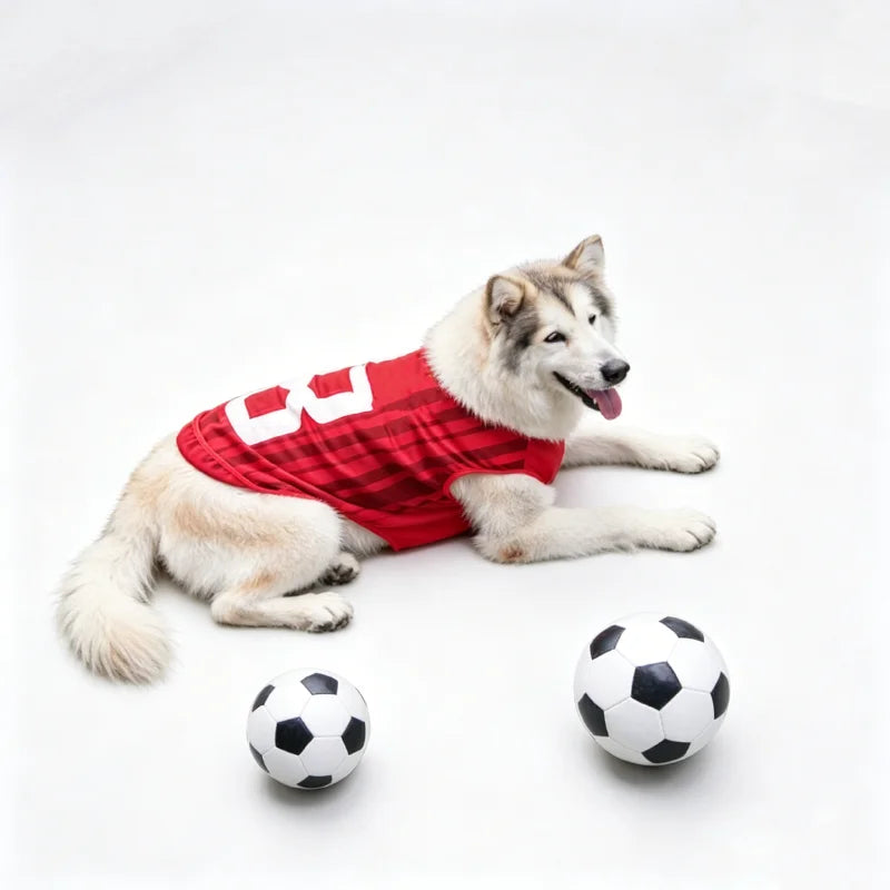Quick Dry Mesh Pet Soccer Jersey