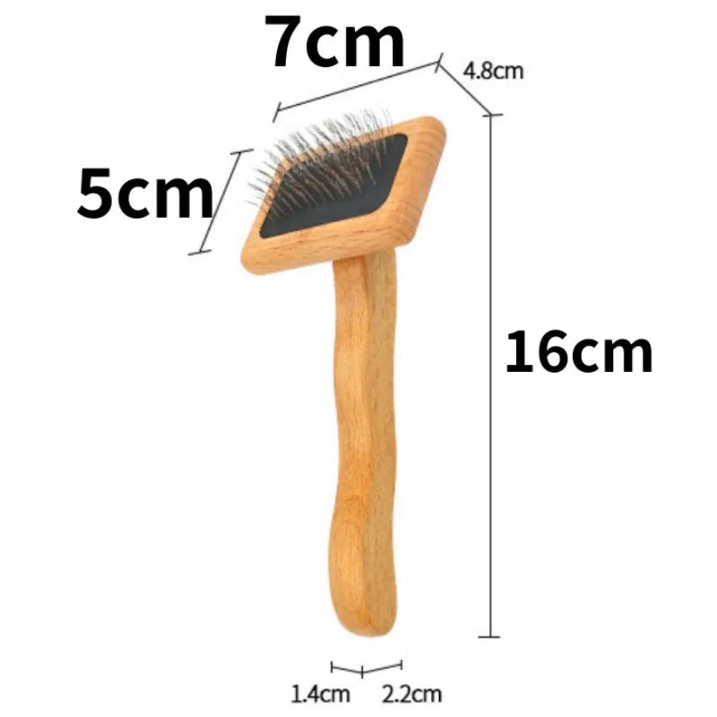 Wooden Pet Grooming Comb