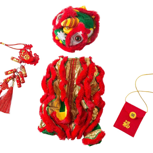 Spring Festival Lion Dance Custome for Pets for Australian pets