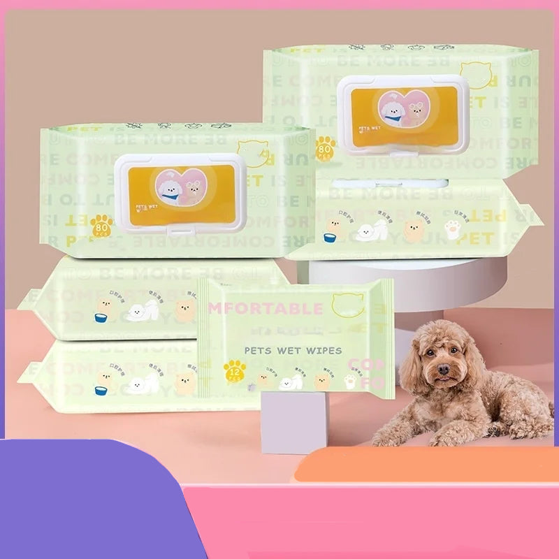 Deodorising Antibacterial Pet Wet Wipes